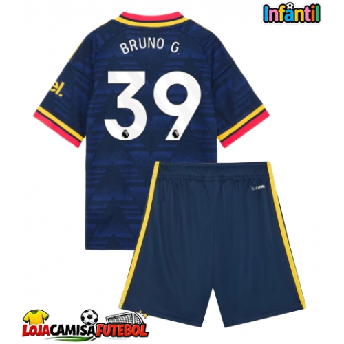 Camisa de Futebol Arsenal Bruno Guimaraes #39 Equipamento Secundário Infantil 2026-27 Manga Curta (+ Calças curtas)